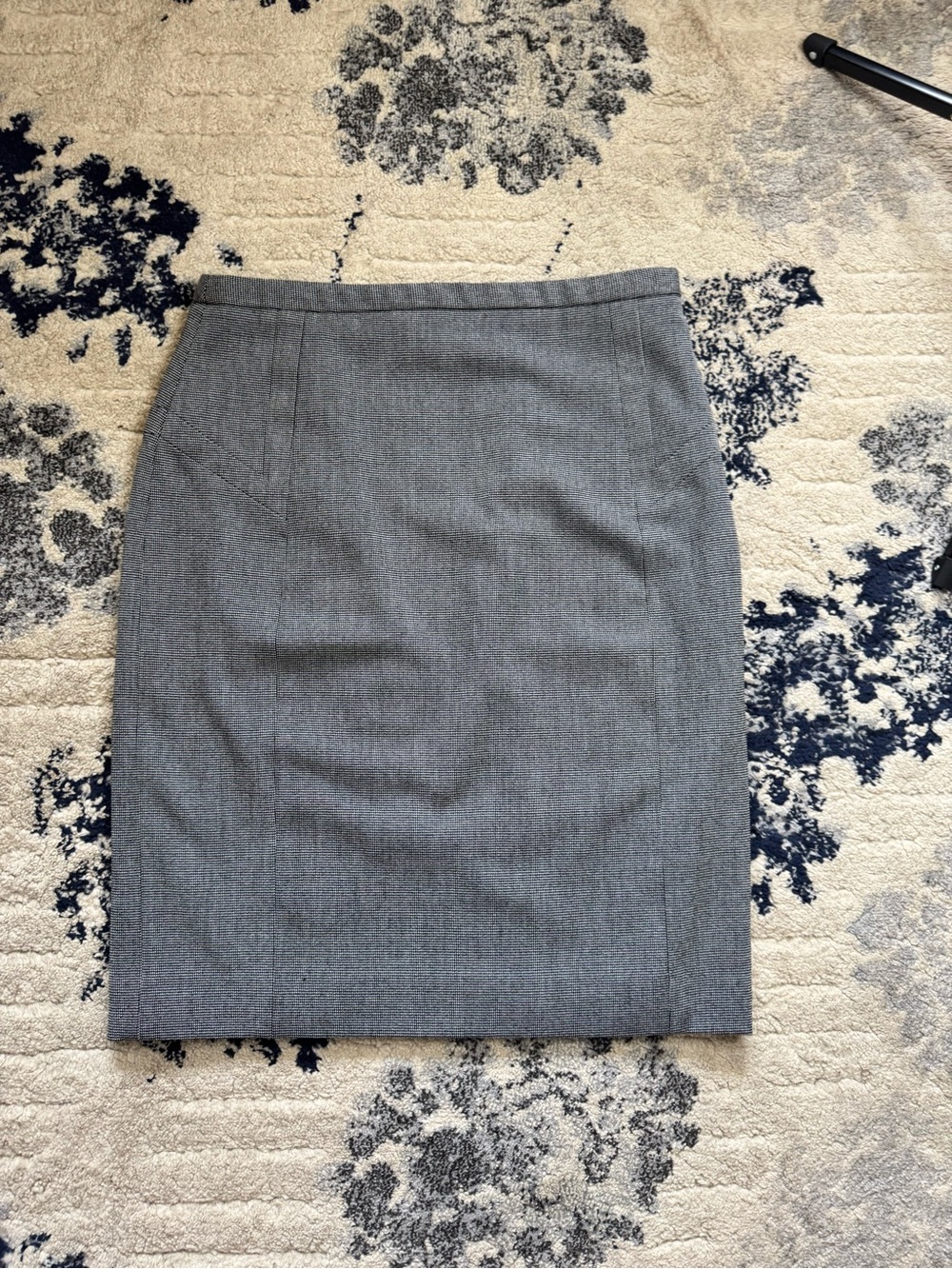 Express Gray Pencil Skirt - Tailored Office Classic